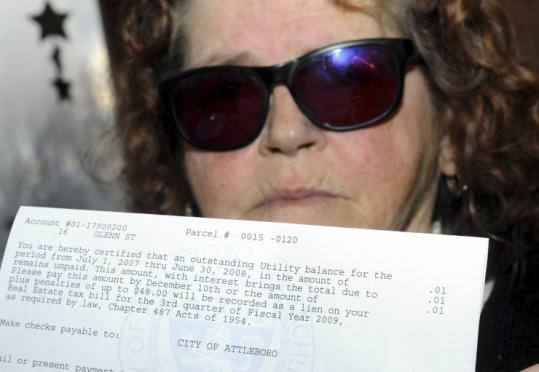 Eileen Wilbur, 73, (above)received a letter that was computer-generated, City Collector Debora Marcoccio said.