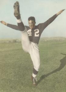 Jack Reader played on the football team for the College of the Holy Cross in the late 1940s.