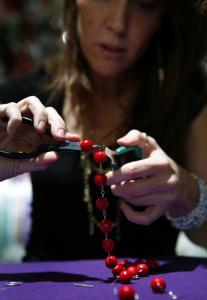''Jewelry-making has become a creative outlet for me as well as an extra income and barter tool,'' Valerie Whitlock said.