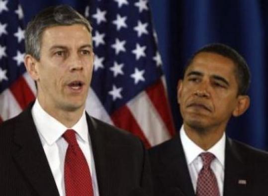 Arne Duncan, known for his old-school work ethic at Harvard in the 1980s, is Barack Obama's pick for secretary of education.
