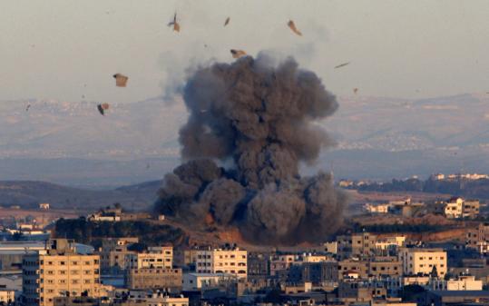 Israelis launched a strike yesterday in Beit Lahiya in the northern Gaza Strip. More than 40 Hamas targets were blasted.