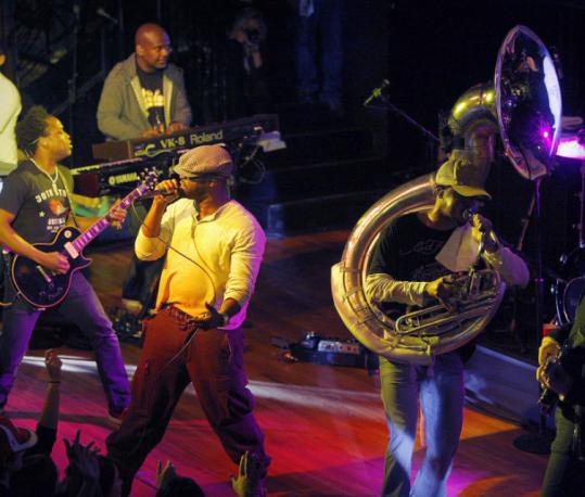 The Roots strut their stuff at the Roxy Thursday night.