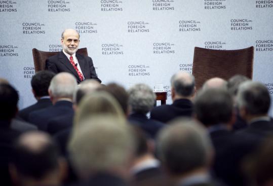 Speaking at a Council on Foreign Relations meeting yesterday, Fed chairman Ben S. Bernanke reiterated his call for an agency to take on overarching responsibility for financial stability.