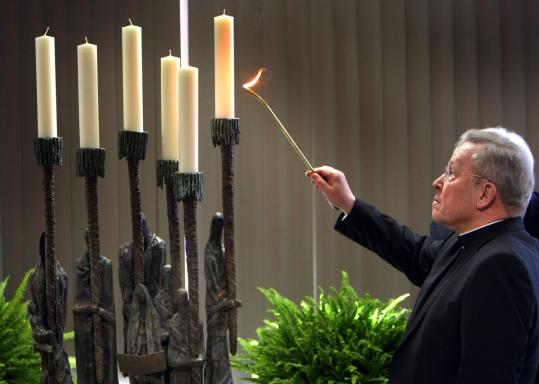 Cardinal Walter Kasper, a top Vatican official, helped rededicate a Holocaust memorial in Braintree.