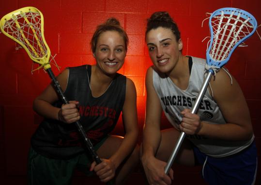 Kelsi Tucci (left) will play for the University of Connecticut and Caroline Martignetti for Boston College this fall.