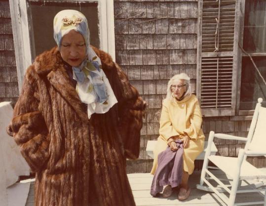 MAYSLES FILMSAbove (from left): Edith Bouvier Beale and her mother, Edith Ewing Bouvier Beale, at their dilapidated home, Grey Gardens. Below (from left): Aimee Doherty, Sarah DeLima, and Leigh Barrett play the women at different points in their lives.