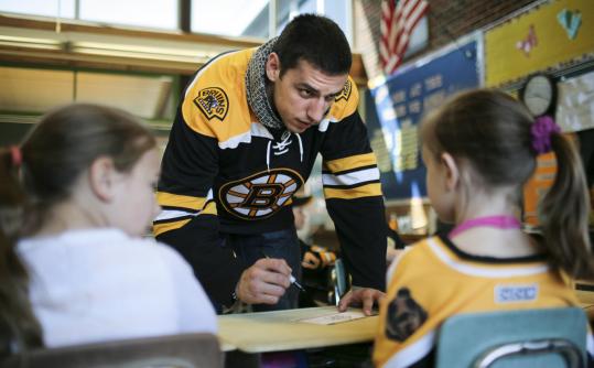 Milan Lucic at L.F. Dewing