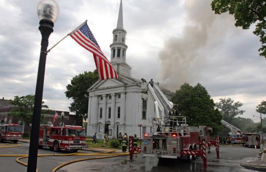 4 Alarm Fire Ravages Church In Middleborough The Boston Globe