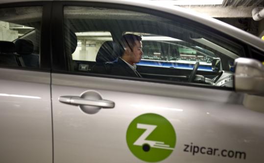 Tim Inthirakoth picked up a hybrid vehicle from Zipcar in Boston early this month. Zipcar recently expanded its hybrid offerings in Boston.