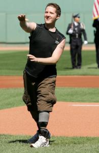 Ecker threw out the first pitch before a 2007 Red Sox game.