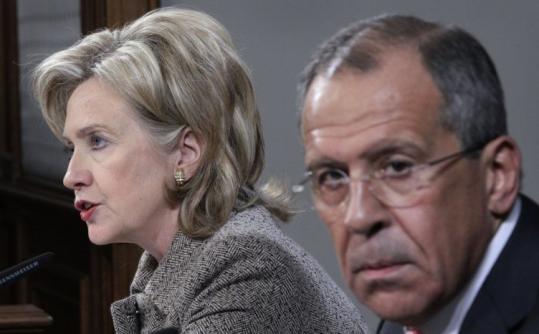 US  Secretary of State Hillary Rodham Clinton and Foreign Minister Sergey  Lavrov of Russia held talks on several issues.