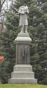 The  statue was placed on Shirley’s common in 1891.