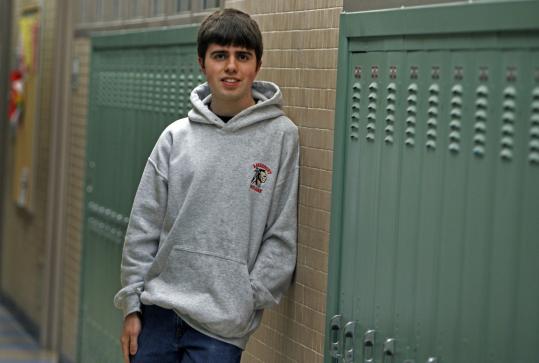 Justin LaBatte, a senior at Amesbury High, has not missed a day of school in 