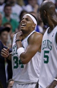 After a Game 1 altercation, Heat guard Quentin Richardson referred to the Celtics duo of Paul Pierce (left) and Kevin Garnett as “actresses’’ and questioned their off-court personas.
