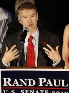 US Senate candidate Rand Paul won the GOP primary in Kentucky, both embracing the Tea Party movement and bucking the Republican establishment.