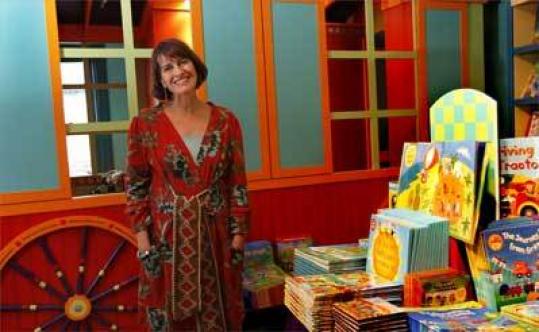 Nancy Traversy, 49, of Concord is moving her Barefoot Books store from Cambridge into a larger multi-use space in Concord.