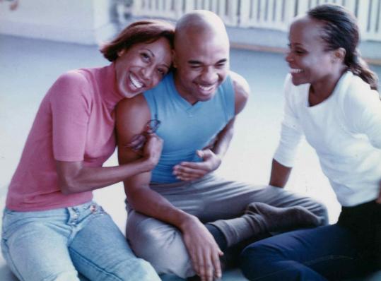 Denise Jefferson with Matthew Rushing and Renee Robinson in 2003. Ms. Jefferson was on the Ailey School faculty since 1974.