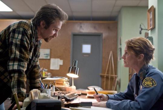 “I want to see somebody go through something,’’ says actor Sam Rockwell. “I like characters that have a journey.’’ In “Conviction,’’ Rockwell (with Melissa Leo) portrays a man imprisoned for murder and later exonerated with his sister’s help.