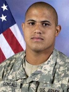 Army Specialist Ethan Goncalo died Saturday in Kabul, Afghanistan.