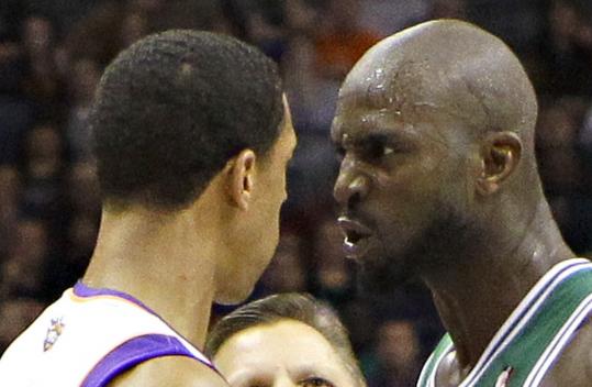 Kevin Garnett won’t flinch when going head-to-head with opponents such as Channing Frye.