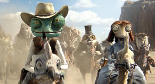 johnny depp new movie rango. Rango (voiced by Johnny Depp)