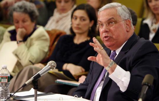 “Cities and towns might as well change the name of our government buildings from City Hall to City Health Insurance,” said Mayor Thomas M. Menino.