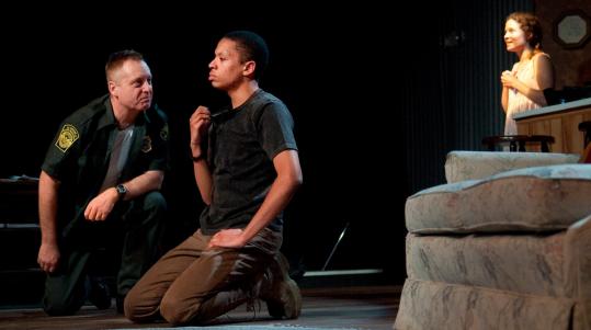 From left: Steven Barkhimer, Jesse Tolbert, and Frances Idlebrook in “The Book of Grace,’’ directed by David Wheeler.