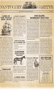 The Nantucket Gazette was launched in 1816 and reborn this summer.