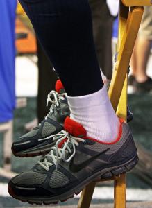 R. GRONKOWSKI Gives boot a boot