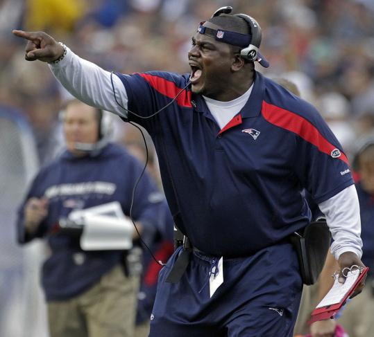 Pepper Johnson pointed out the changes in technique to the Patriots revamped defensive line.