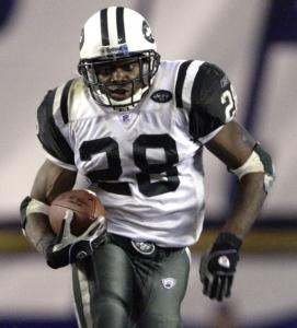 Former Patriot and Jet Curtis Martin is fourth all-time on the NFL career rushing list with 14,101 yards on 3,518 carries.