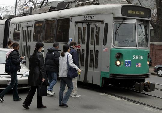 T Green Line cars will close rear doors to passengers trying to sneak a free ride, part of an effort to be fair and save money.
