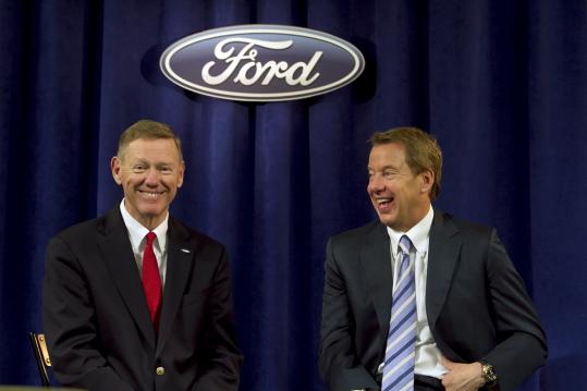 Ford Motor Co president and chief executive Alan Mulally left 