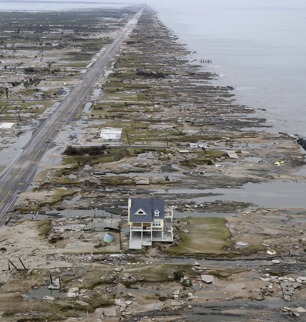 Pre and PostStorm Photo Comparisons Bolivar Peninsula, TX