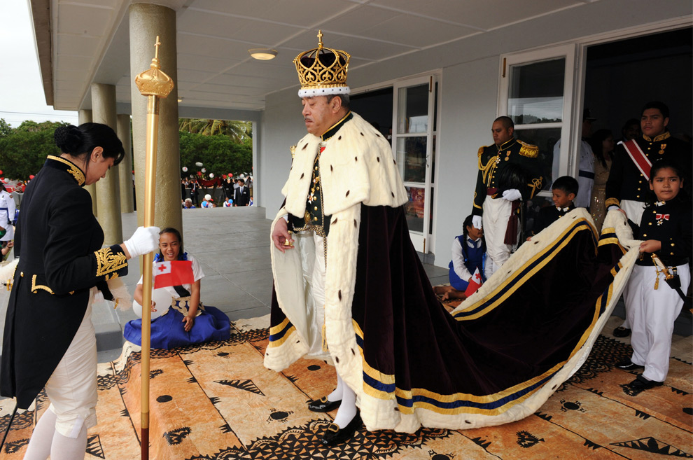  crowned King of TONGA, George Tupou V is seen in Nukualoka,TONGA ...