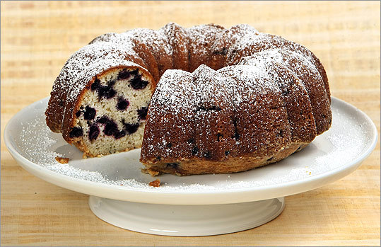 Bundt cake with wild Maine blueberries - The Boston Globe