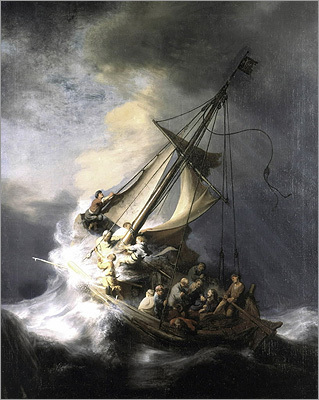 the stolen works include (pictured) rembrandts the storm on