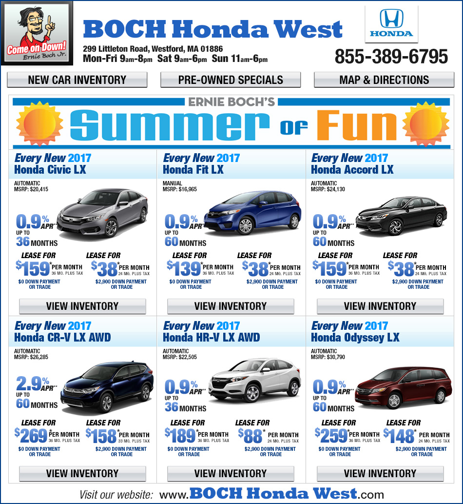 Boch Honda West in Westford, MA