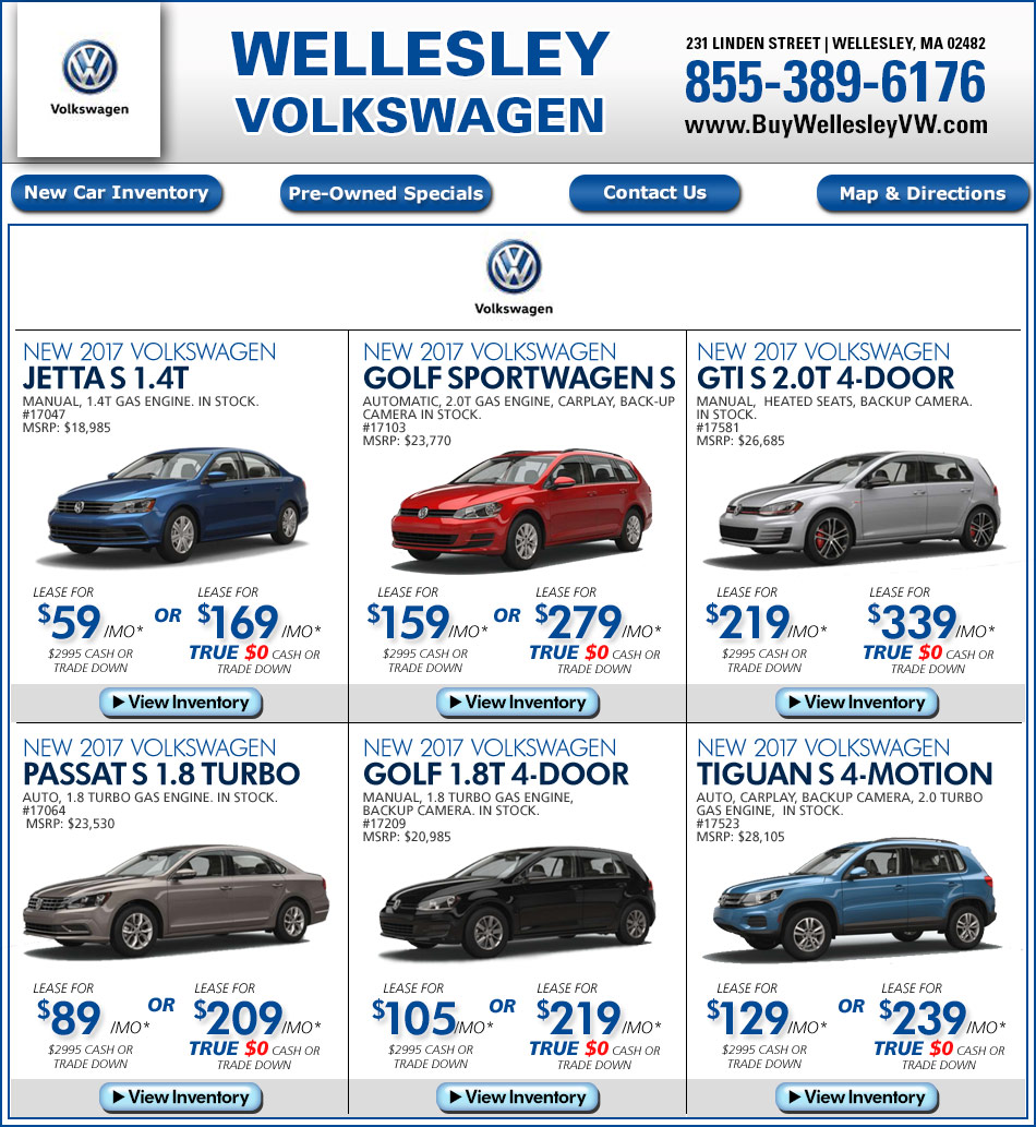 Massachusetts Volkswagen Dealers Wellesley Volkswagen Mass