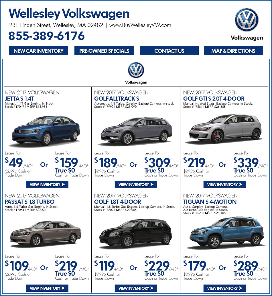 Massachusetts Volkswagen Dealers Wellesley Volkswagen Mass