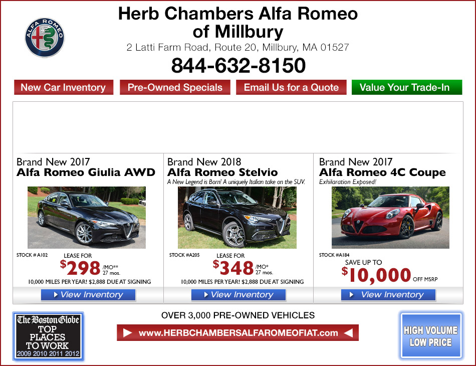 Herb Chambers Alfa Romeo Millbury Millbury Ma Alfa Romeo