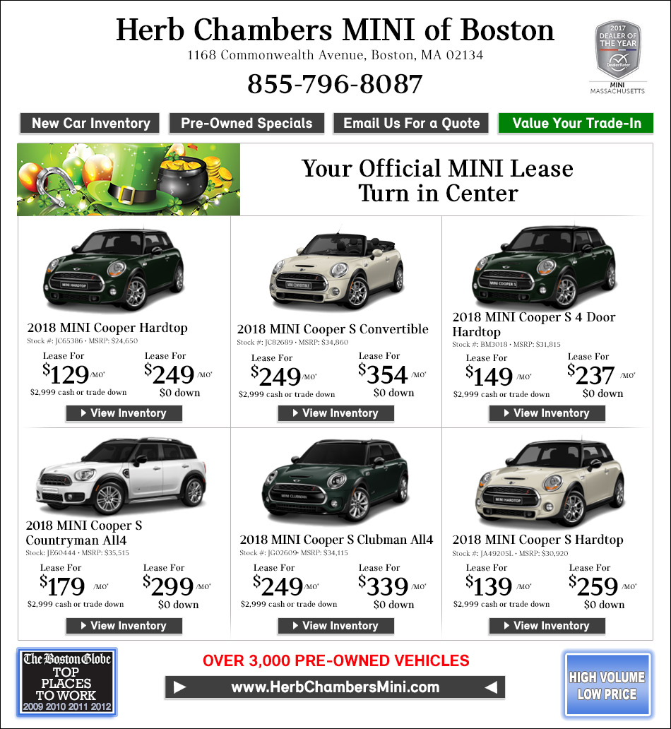 Herb Chambers Mini of Boston Mini Dealers Boston Mini Cooper