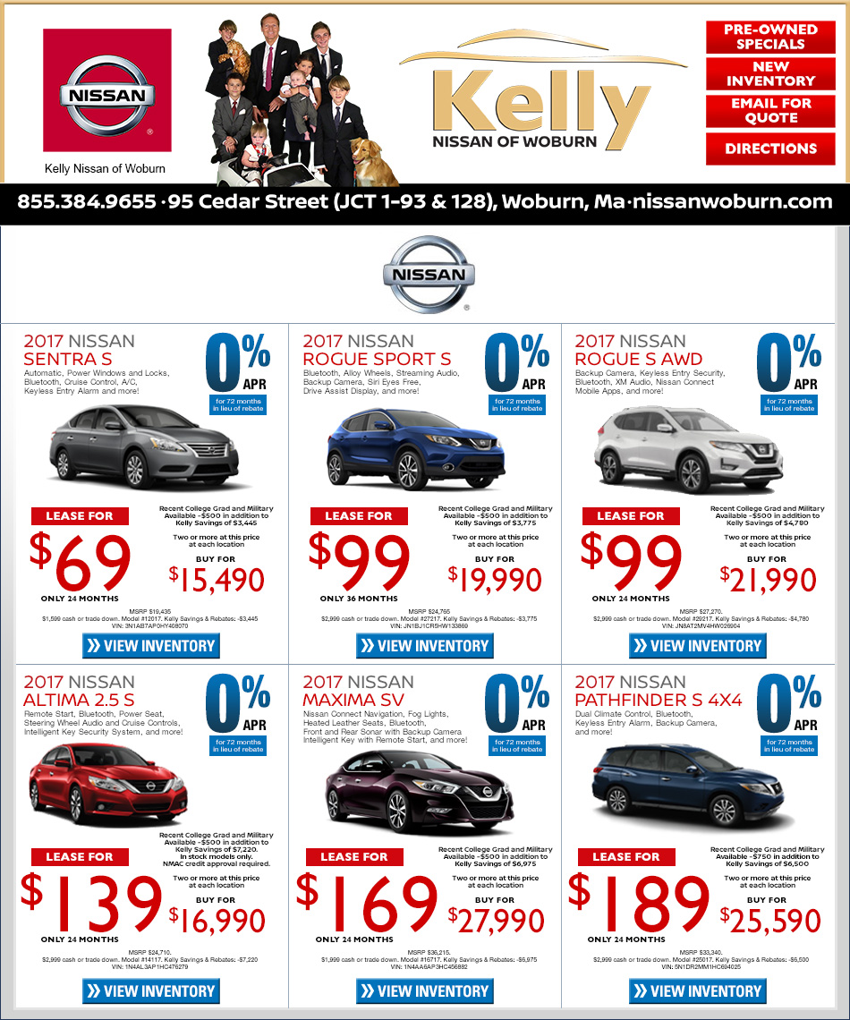 Nissan Dealer Boston Kelly Nissan of Woburn on