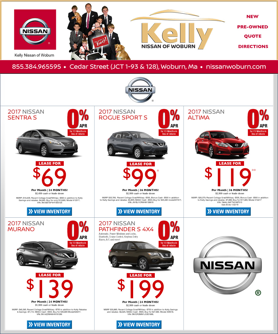 Nissan Dealer Boston Kelly Nissan of Woburn on