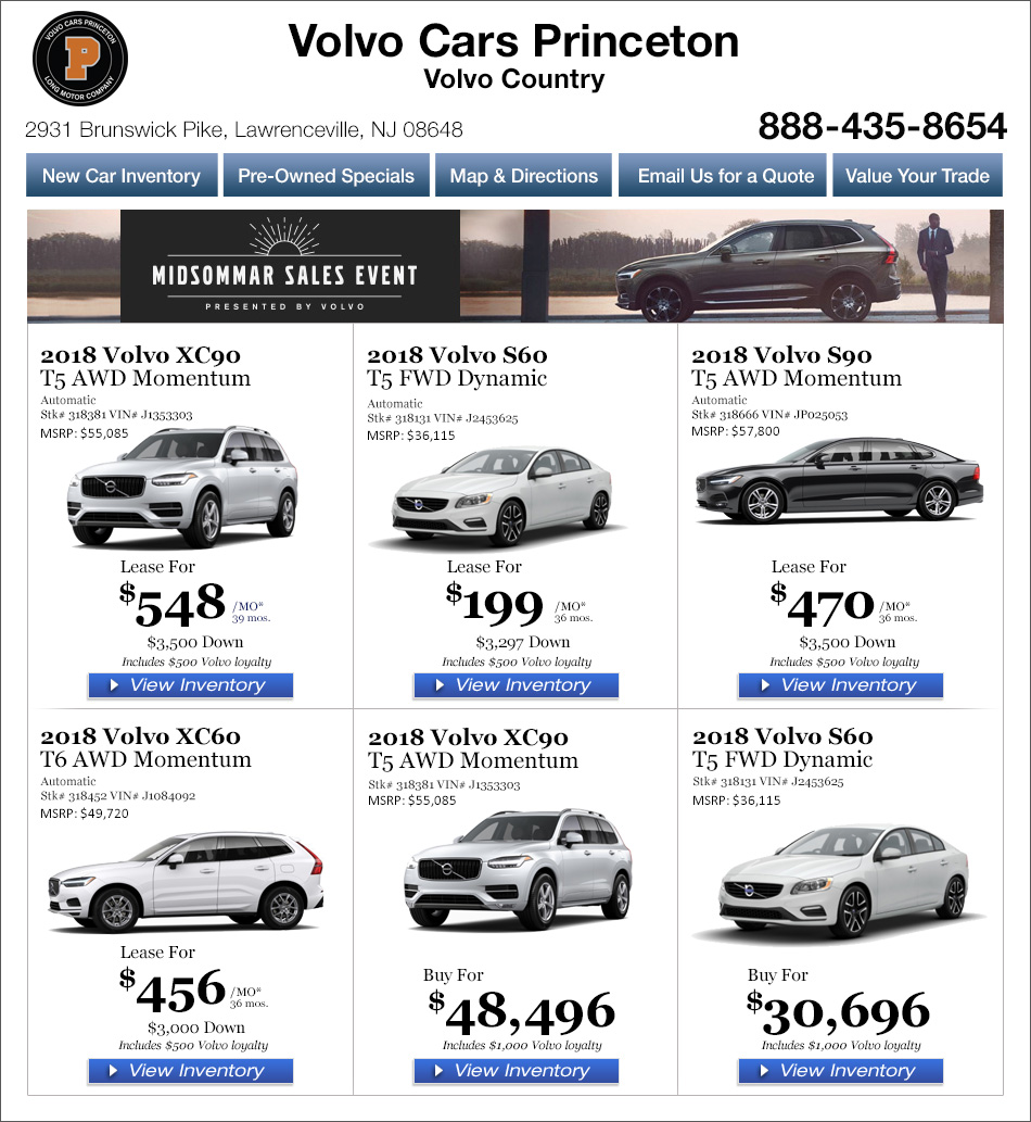 Volvo Country Princeton | New Jersey Volvo Dealers in Lawrenceville