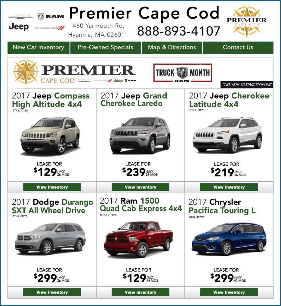 Premier Chrysler Dodge Jeep Ram of Cape Cod in Hyannis New ...