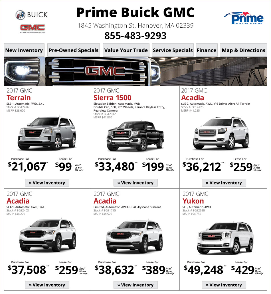 GMC Dealer in Boston Prime GMC Great Deals for Boston!