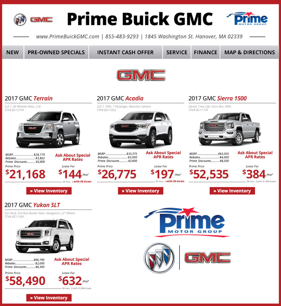 GMC Dealer in Boston Prime GMC Great Deals for Boston!
