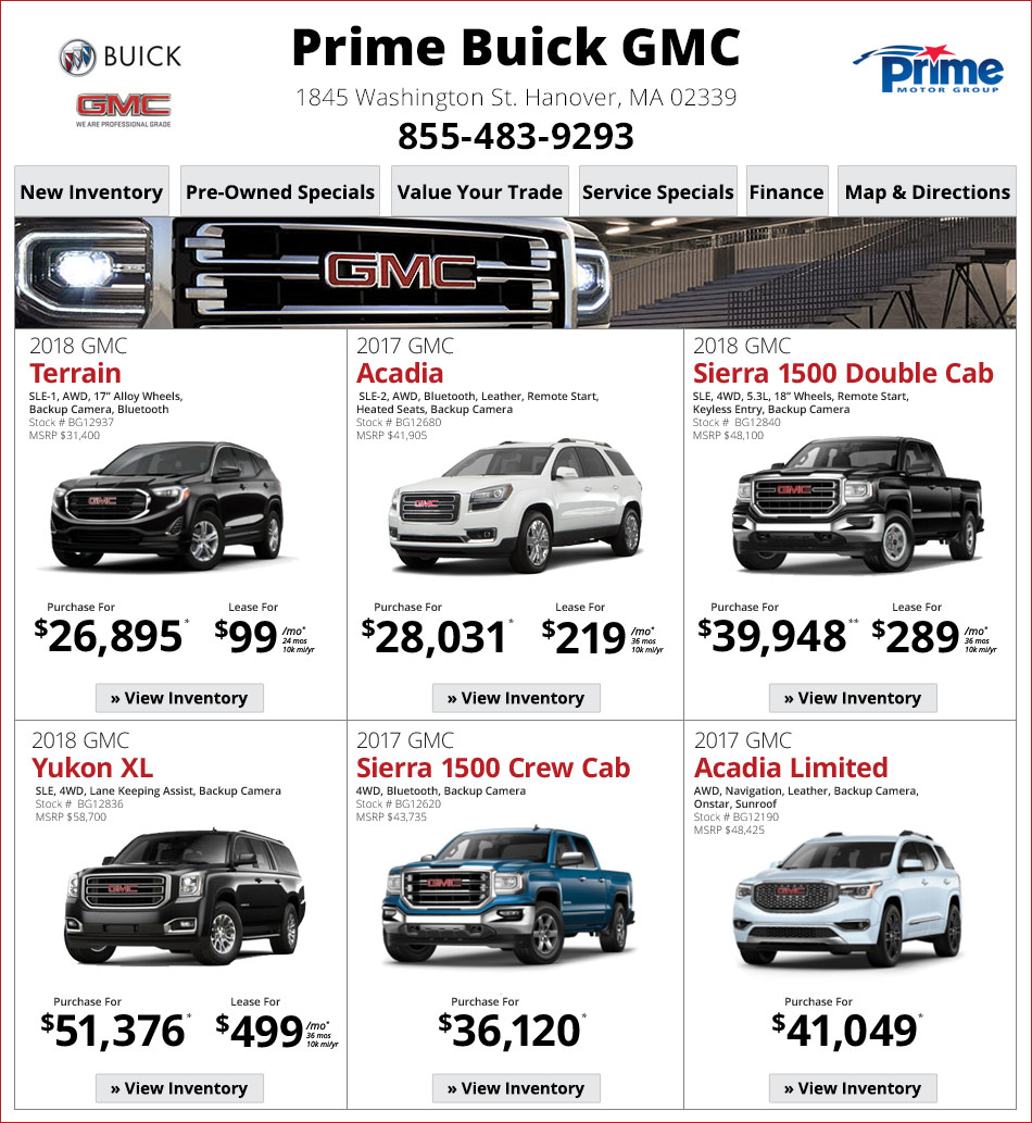 GMC Dealer in Boston : Prime GMC - Great Deals for Boston!