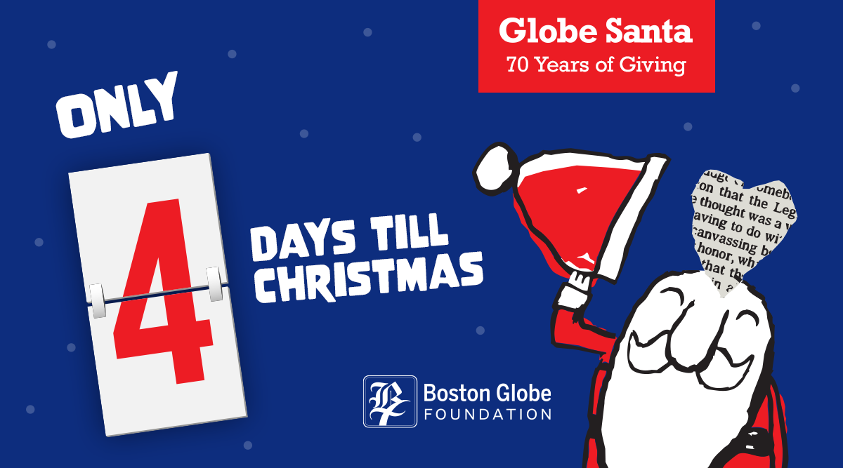 Globe Santa - Only 4 days till Christmas.